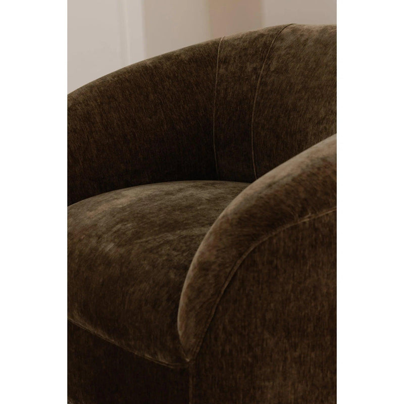 Thora Polyester Upholstered Lounge Armchair Lounge Chairs LOOMLAN By Moe's Home