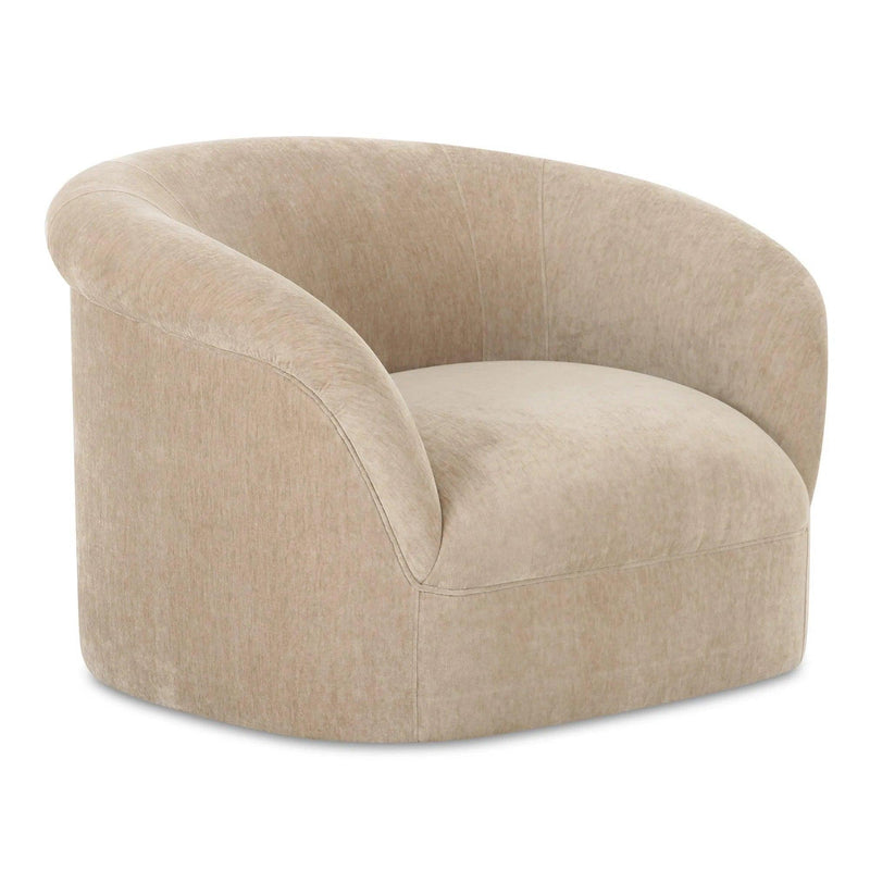 Thora Polyester Upholstered Lounge Armchair Lounge Chairs LOOMLAN By Moe's Home