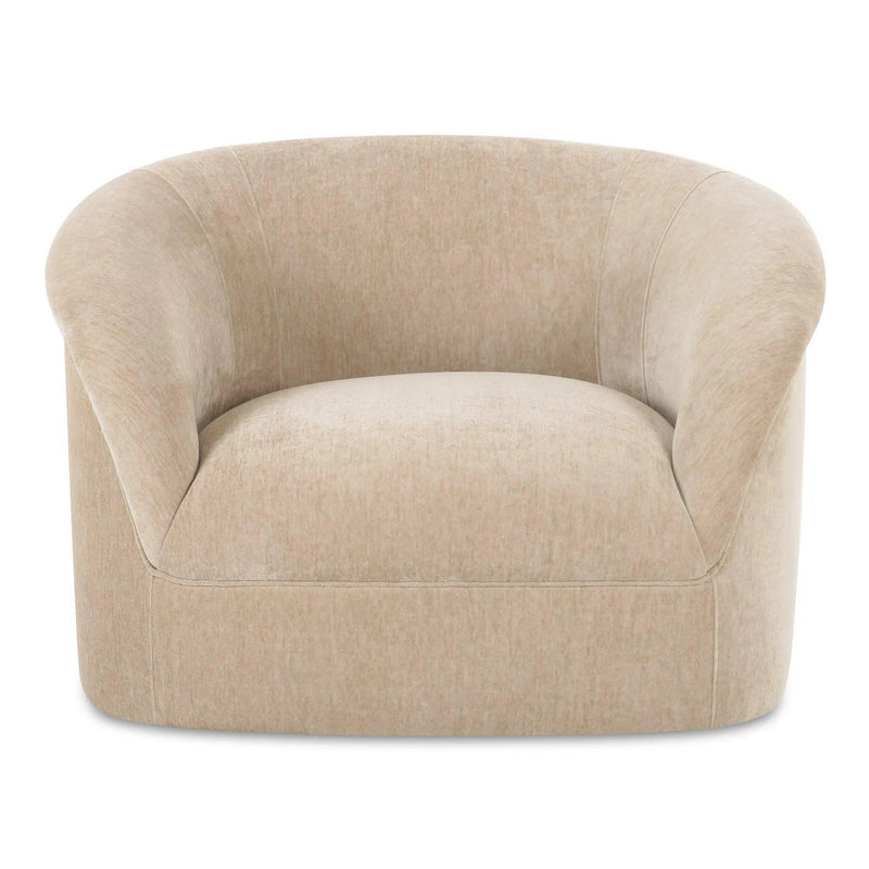 Thora Polyester Upholstered Lounge Armchair Lounge Chairs LOOMLAN By Moe's Home