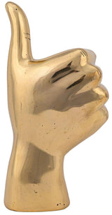 Thumbs Up Antique Brass Sculpture Statues & Sculptures LOOMLAN By Noir