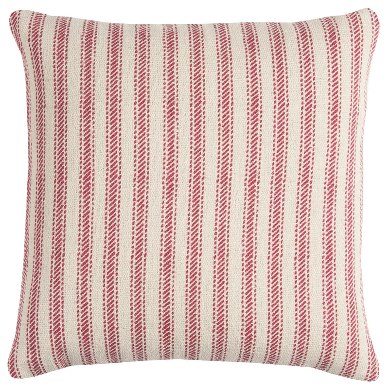 Ticking Stripe Decorative Pillow With Insert Throw Pillows LOOMLAN By LOOMLAN