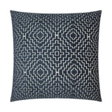 Tile Indigo Global Transitional Blue Large Throw Pillow With Insert Throw Pillows LOOMLAN By D.V. Kap