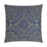 Timelessness Denim Blue Throw Pillow With Insert Throw Pillows LOOMLAN By D.V. Kap