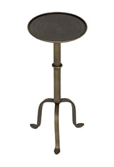 Tini Side Table, Metal with Aged Brass Finish Side Tables LOOMLAN By Noir