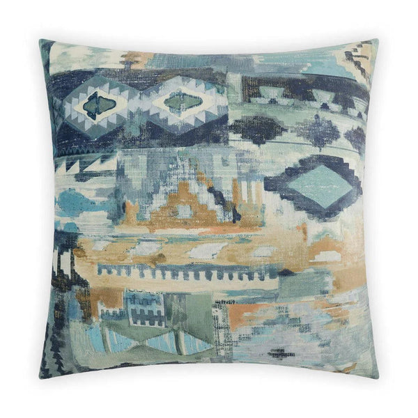 Tiuatan Blue Throw Pillow With Insert Throw Pillows LOOMLAN By D.V. Kap