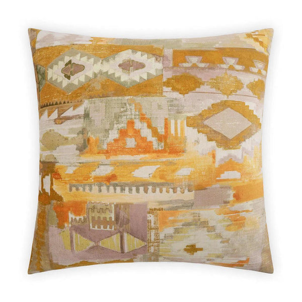 Tiuatan Yellow Throw Pillow With Insert Throw Pillows LOOMLAN By D.V. Kap