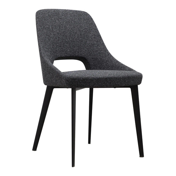 Tizz Dark Grey Kitchen Dining Chair Dining Chairs LOOMLAN By Moe's Home