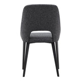 Tizz Dark Grey Kitchen Dining Chair Dining Chairs LOOMLAN By Moe's Home