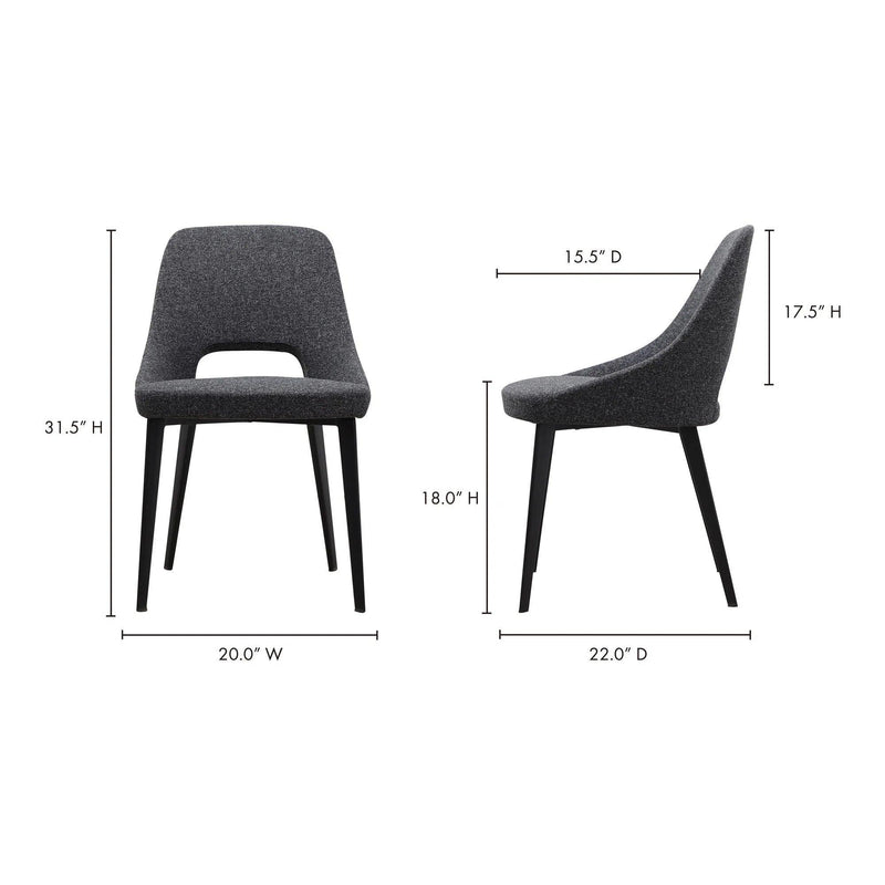 Tizz Contemporary Polyester Upholstered Dining Chair