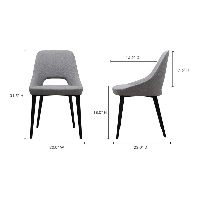 Tizz Contemporary Polyester Upholstered Dining Chair