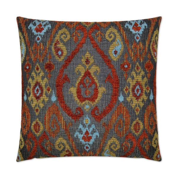 Tobias Tribal Red Throw Pillow With Insert Throw Pillows LOOMLAN By D.V. Kap