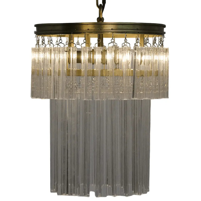 Toby Chandelier, Antique Brass and Crystal Chandeliers LOOMLAN By Noir