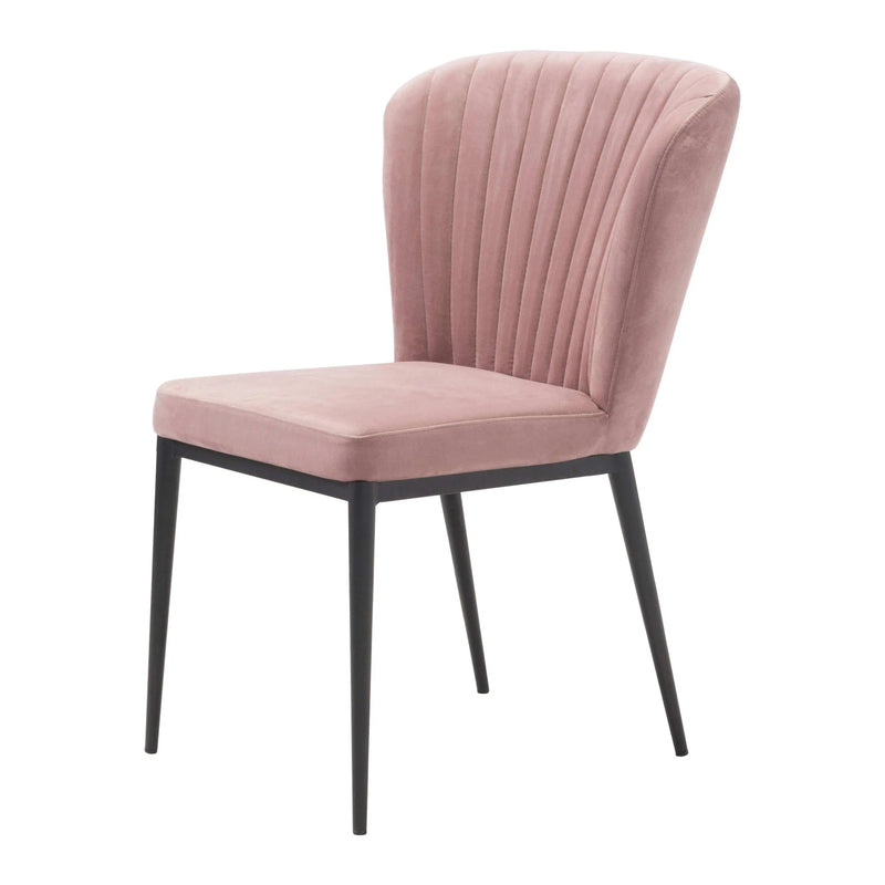 Tolivere Dining Chair (Set of 2) Pink Dining Chairs LOOMLAN By Zuo Modern