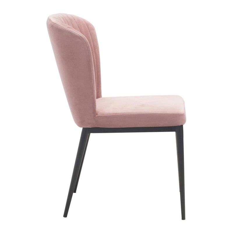 Tolivere Dining Chair (Set of 2) Pink Dining Chairs LOOMLAN By Zuo Modern