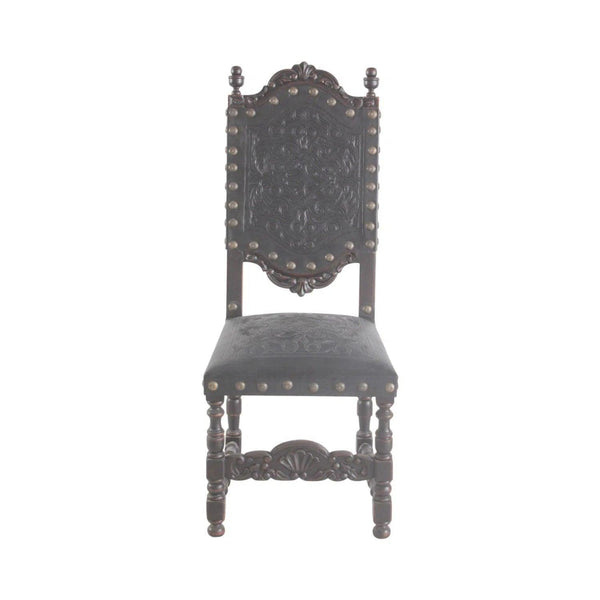 Tooled Leather Dining Chair Del Rey Dining Chairs LOOMLAN By Peninsula Home