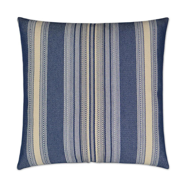 Topsail Indigo Throw Pillow With Insert Throw Pillows LOOMLAN By D.V. Kap