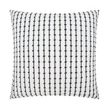 Topsy Domino White Throw Pillow With Insert Throw Pillows LOOMLAN By D.V. Kap