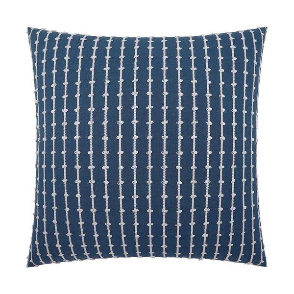 Topsy Marine Blue Throw Pillow With Insert Throw Pillows LOOMLAN By D.V. Kap