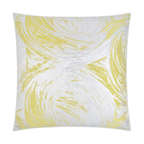 Tornado Citron Yellow Throw Pillow With Insert Throw Pillows LOOMLAN By D.V. Kap