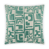 Toro Malachite Teal Throw Pillow With Insert Throw Pillows LOOMLAN By D.V. Kap