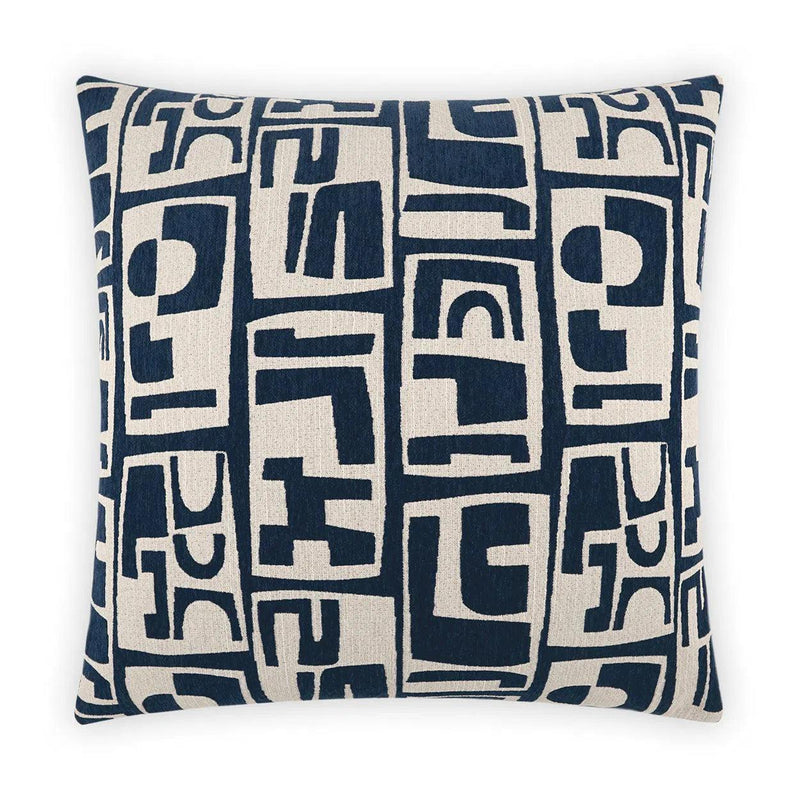 Toro Navy Blue Throw Pillow With Insert Throw Pillows LOOMLAN By D.V. Kap