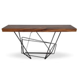 Torq Solid Chamcha Wood Rectangular Console Table Console Tables LOOMLAN By Urbia