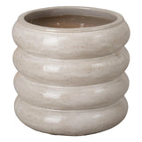 Torus Round Ceramic Planter Outdoor Planters LOOMLAN By Emissary