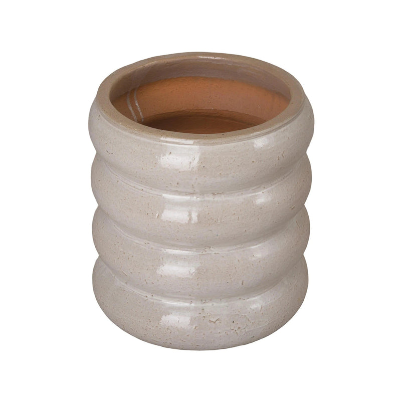 Torus Round Ceramic Planter Outdoor Planters LOOMLAN By Emissary