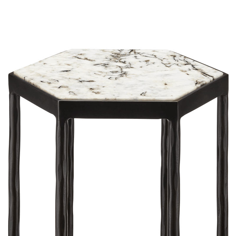 Tosi Marble Accent Table Side Tables LOOMLAN By Currey & Co