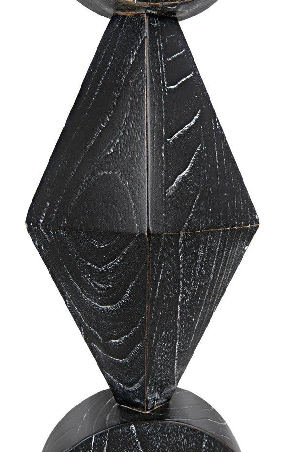 Totem Cinder Black Sculpture Statues & Sculptures LOOMLAN By Noir