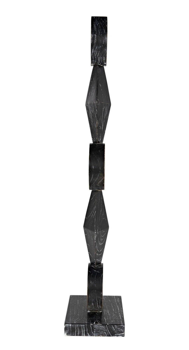 Totem Cinder Black Sculpture Statues & Sculptures LOOMLAN By Noir