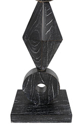 Totem Cinder Black Sculpture Statues & Sculptures LOOMLAN By Noir