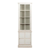 Tower Bookcase Curio Cabinet Glass Doors Buffets & Curios LOOMLAN By Sarreid