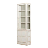 Tower Bookcase Curio Cabinet Glass Doors Buffets & Curios LOOMLAN By Sarreid