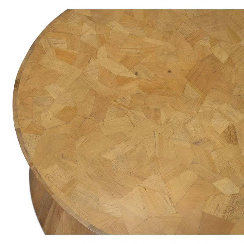 Tower Round Coffee Table Driftwood Coffee Tables LOOMLAN By Sarreid