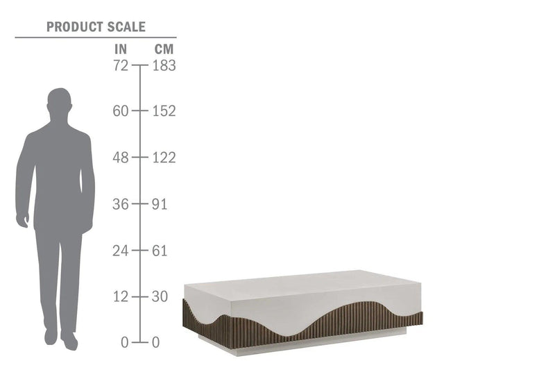 Tranquility Rectangle Coffee Table - White Outdoor Coffee Table Outdoor Coffee Tables LOOMLAN By Seasonal Living