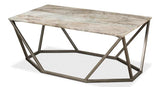 Trapezoid Coffee Table Marble Top Coffee Tables LOOMLAN By Sarreid