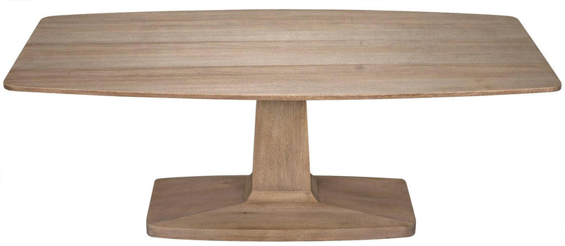 Travis Wood Rectangle Dining Table Dining Tables LOOMLAN By Noir