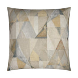 Trent Fawn Abstract Mist Tan Taupe Large Throw Pillow With Insert Throw Pillows LOOMLAN By D.V. Kap