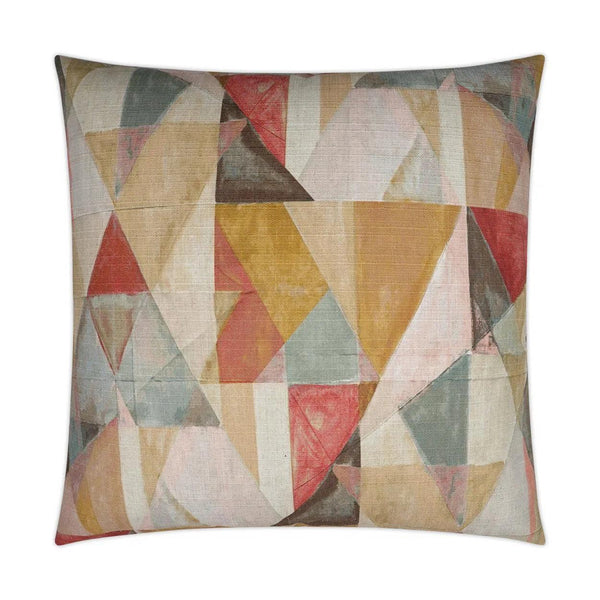 Trent Rosewood Abstract Multicolor Large Throw Pillow With Insert Throw Pillows LOOMLAN By D.V. Kap