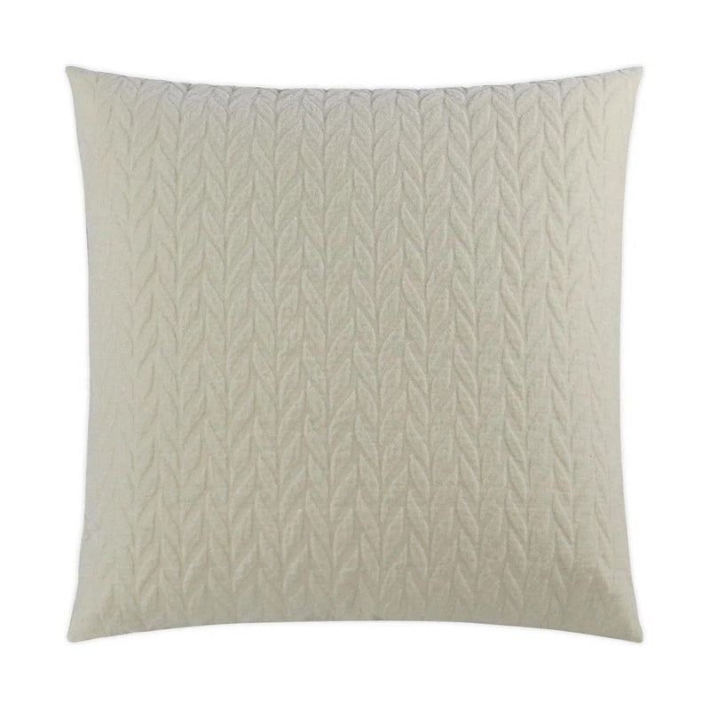 Trestle Ivory Throw Pillow With Insert Throw Pillows LOOMLAN By D.V. Kap