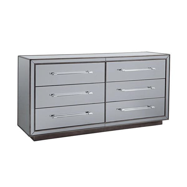 Trevor Wood Grey Dresser Dressers LOOMLAN By Bassett Mirror