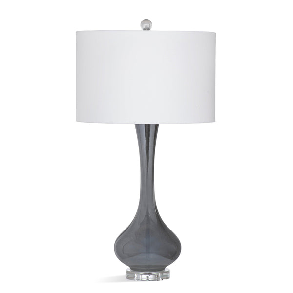 Trey Wood Grey Table Lamp Table Lamps LOOMLAN By Bassett Mirror