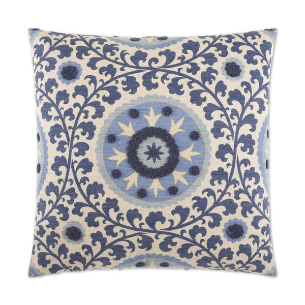 Tribal Thread Blue Throw Pillow With Insert Throw Pillows LOOMLAN By D.V. Kap