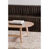 Trie Wood Oval Coffee Table Coffee Tables LOOMLAN By Moe's Home