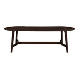 Trie Wood Oval Dining Table Dining Tables LOOMLAN By Moe's Home