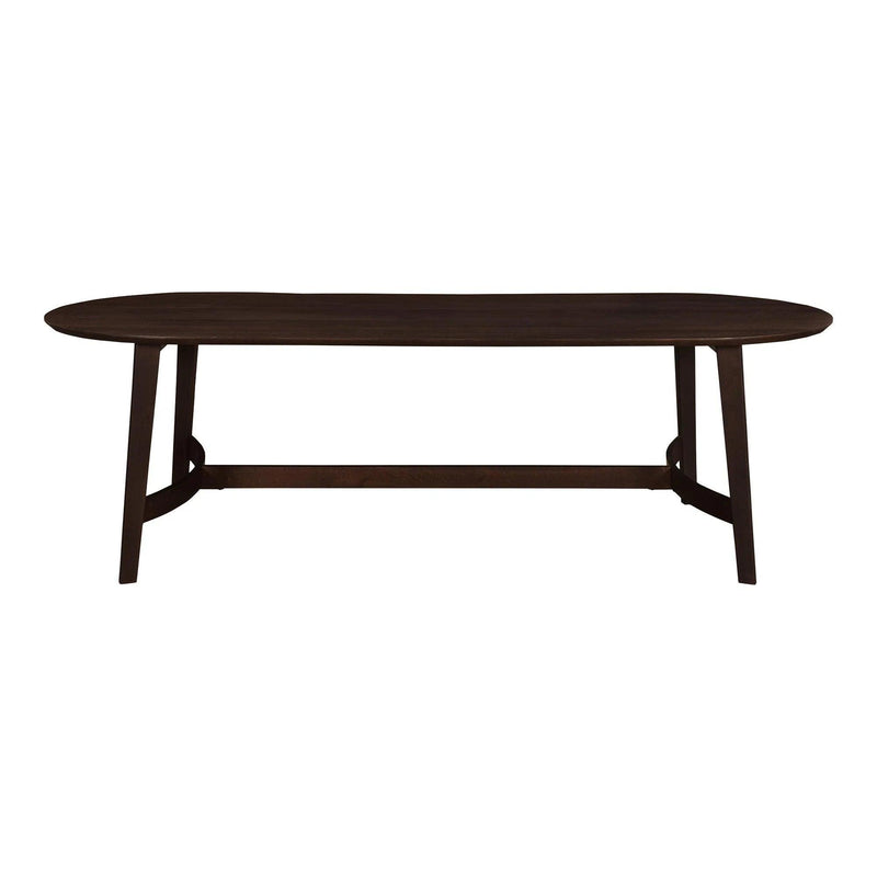 Trie Wood Oval Dining Table Dining Tables LOOMLAN By Moe's Home