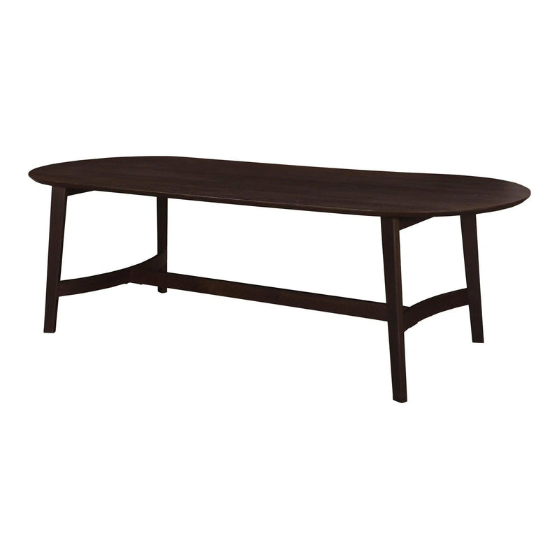 Trie Wood Oval Dining Table Dining Tables LOOMLAN By Moe's Home