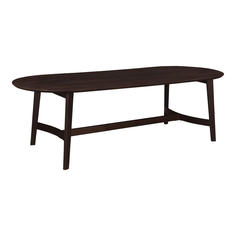 Trie Wood Oval Dining Table Dining Tables LOOMLAN By Moe's Home