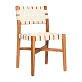 Tripicana Natural Wood Armless Dining Chair Outdoor Dining Chairs LOOMLAN By Zuo Modern